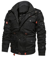 Kenny - Winter Jacke Mit Mehreren Taschen in Schwarz