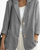 Damen Blazer im lässigen Business Look in Grau