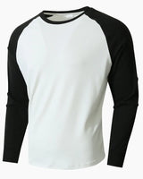 Langärmliges Thermoshirt – John in Weiß