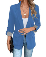 Rigieta - Lässiger Zweireiher Blazer in Blau