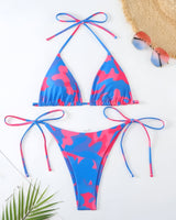 Ocean Chic - Bikini-Set mit brasilianischem Halfter in Blau