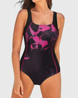 Dorian | Sculpting Badeanzug in Schwarz und Rosa