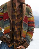 Warme Strickjacke Herren | Lässige in Mehrfarbig