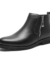 Herren Stiefeletten Leder Seitlicher Reißverschluss - Adrian in Schwarz