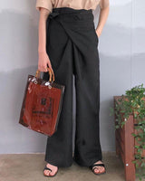 Dimity - Freizeithose mit Spitze in Schwarz