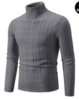 Eleganter Herbstpullover für herren - KENDRICK in Grau