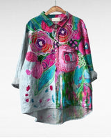 Elodie - Soft-Touch-Bluse mit floralem Muster in Druck 3