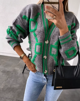 Zélie – Stylischer Oversize Cardigan in Grau