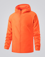 Damen wasserdichte Windjacke in Orange