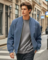 Leandre - Stylische Herren-Bomberjacke in Himmelblau