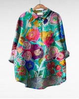 Elodie - Soft-Touch-Bluse mit floralem Muster in Druck 4