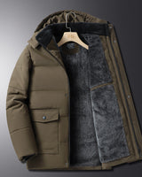 Steppjacke für Männer, warm im Griff - Roedan in Militärgrün