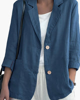 Damen Blazer im lässigen Business Look in Blau