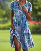 Firi | Schickes Elegantes Kleid in Hellblau