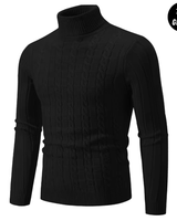 Eleganter Herbstpullover für herren - KENDRICK in Schwarz