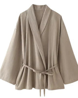 Himari | Kimono Set in khaki