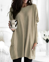 Marcella - Elegantes Langarmshirt in Beige