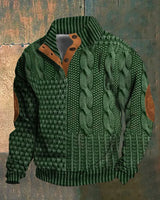 Basil™ – 3D-Print Pullover mit Muster in Grün
