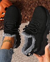 Rugaile - Winter Warmer Gefütterter Orthopädischer Sneaker in Schwarz
