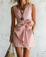Faustina - Softtouch-Leinenkleid in Pink