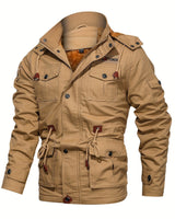 Kenny - Winter Jacke Mit Mehreren Taschen in Khaki