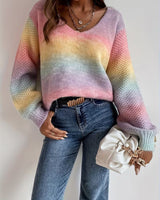 Errin – Strick Pullover Mit Farbverlauf in Mehrfarbig