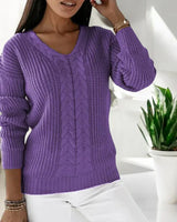 Rena | Warmer Pullover für Damen in Lila
