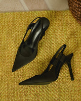 Jamie - Stilvolle Slingback-Sandalen für Damen in Schwarz