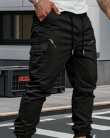 Aldric - Performance-Stretch-Cargo-Jogginghose in Schwarz