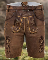 Jeffery - Retro-Shorts in Braun