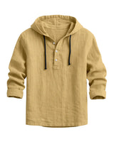 ANGELO  | Luxus-Kapuzenshirt in Khaki