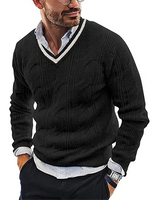 Eleganter Pullover für Herren in Schwarz