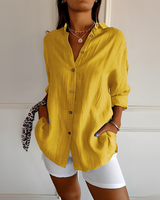 Shanelle - Stilvolle Sommerbluse für Damen in Gelb