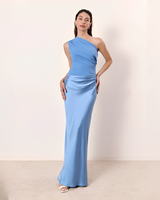 Keena - Elegantes Maxikleid in Blau