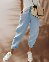 Johanna - Damen Sommerhosen, lässig und elegant in Blau