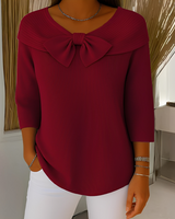 Anina - Ein modischer Damenpullover in Rot