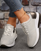 Zelda | Leicht Orthopädisch Sneaker in Suede Grau (Fast ausverkauft)