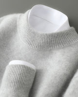 Wayne - Bequemer und warmer Pullover in Hellgrau
