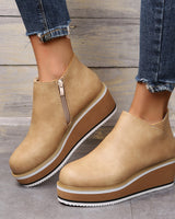 LAVINIA – Luxuriöse Lederstiefel für Damen in Gold