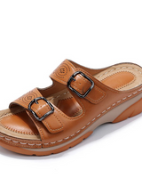 Risel - gepolsterte orthopädische Sandalen in Braun