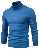 Harvey - Eleganter Rollkragenpullover in Blau