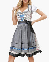 Klassisches Damen Dirndlkleid mit Schürze - Marcia in Schwarz