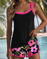 Thea | Zweiteiliges Elegantes Tankini-Set in Fuchsia