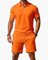 Chamikara - Elegantes Polo Set in Orange