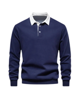 Farouk - Polo Hemd Für Stilvolle Lagenlooks in Blau