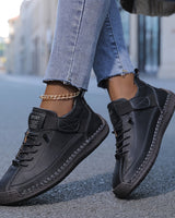 Claudia | Damen Orthopädische Lässige Komfort Sneaker in London Schwarz