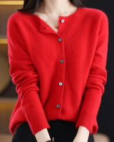 Kaschmir Cardigan für Damen in Rot
