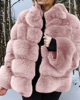 Bosmy | Hochwertiger Wollmantel für warme Wintertage in Rose