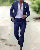 Danilo™ - Eleganter Herren Anzug (Sakko+Hose) in Dunkelblau