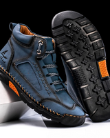 St. Moritz Leder High Top Schuhe in Mitternachtsblau
